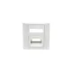 NIKOMAX Fali aljzat kerettel, Optikai, 86x86mm, SC Duplex/LC Quadro, fehér