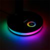 PLATINET Asztali lámpa RGB, 12W, USB-A és USB-C töltő portal, 6000K, 500 Lumen, fekete