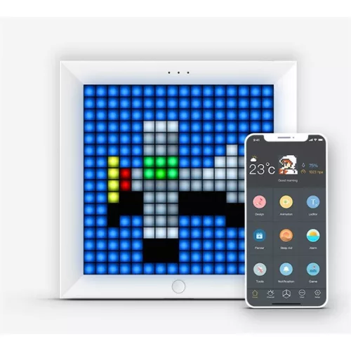 DIVOOM Digitális képkeret PIXOO, Fekete