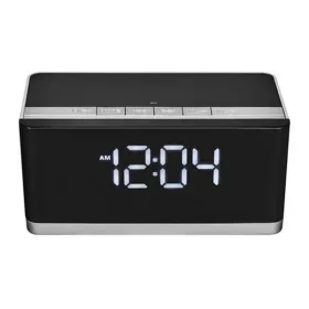   PLATINET Hangszóró Bluetoothos Rádiós Ébresztőóra, Fekete v2