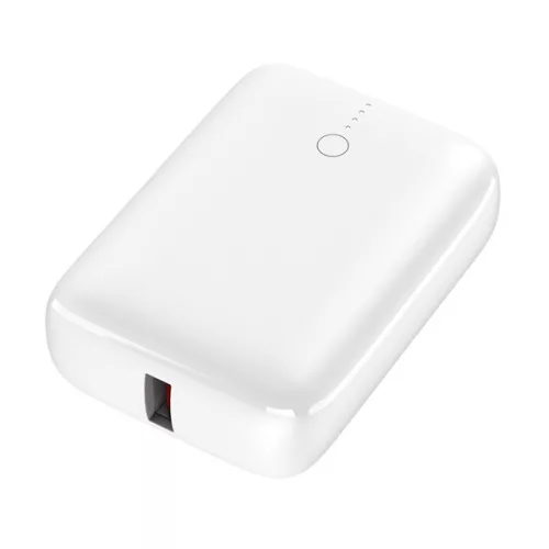 PLATINET Power Bank hordozható töltő 10000mAh, USB-C, 20W, Li-Ion, PD, QC, QC, fehér