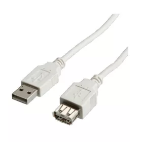 STANDARD kábel USB2.0 USB-A - USB-A, M/F, 3m, bézs