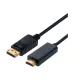 STANDARD Kábel DisplayPort 1.2 - HDMI, 4K@60Hz, M/M, 5m, fekete