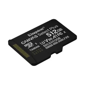  KINGSTON Memóriakártya MicroSDXC 512GB Canvas Select Plus Gen3 150R A1 Adaprer nélkül