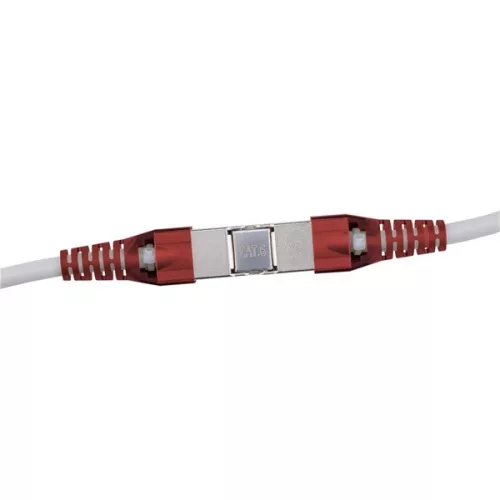 PREMIUMCORD Patch Kábel beltéri coupler, Toldó, STP CAT6, moduláris, szerszám nélkül szerelhető, szürke