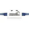 PREMIUMCORD Patch Kábel beltéri coupler, Toldó, STP CAT6a, moduláris, szerszám nélkül szerelhető, szürke