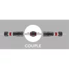 PREMIUMCORD Patch Kábel kültéri coupler, Toldó, CAT5 - CAT6, moduláris, vízálló, porálló. 2x RJ45 F/F, IP68, Fekete