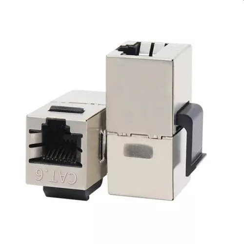 PREMIUMCORD Toldó, Coupler, STP RJ45 CAT6, ezüst