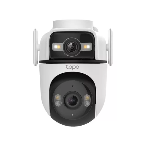TP-LINK Tapo Wireless Kamera Cloud kültéri forgatható színes éjjellátó dupla lencse AI támogatás, TAPO C545D