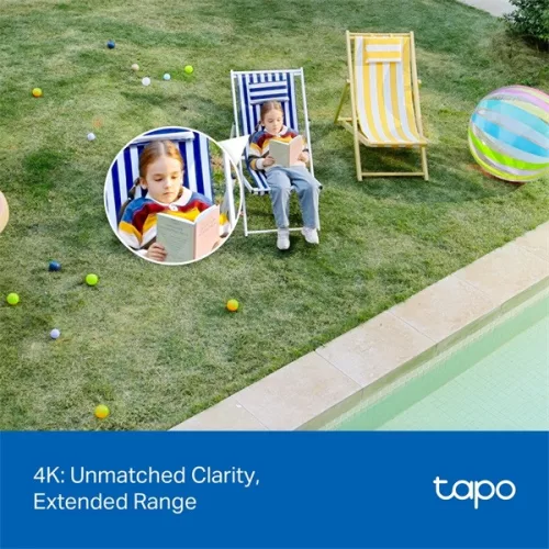 TP-LINK Tapo Wireless Kamera Cloud kültéri forgatható színes éjjellátó 4K 8 Megapixel, AI támogatás, Dual-Band, TAPO C56
