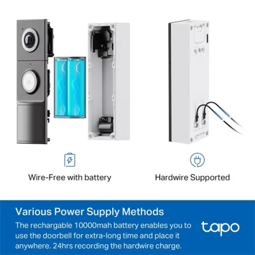 TP-LINK Tapo Okos Videó Kapucsengő TAPO D235