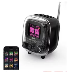   DIVOOM Hangszóró, fotóalbum és dalszöveg hangszóró, TIIVOO-2, fekete