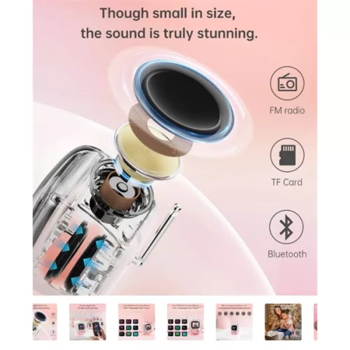 DIVOOM Hangszóró, fotóalbum és dalszöveg hangszóró, TIIVOO-2, fehér