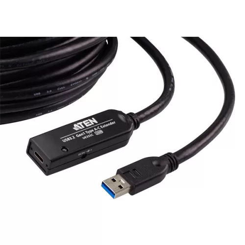 ATEN Kábel USB 3.2 Gen1 Extender, 20m, fekete - UE332C-AT-G