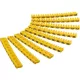 PREMIUMCORD Goobay Kábeljelölő kapcsok 2,5-4 mm kábelátmérőig - 3x30 (90db) A,B,C betűk, sárga