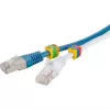 PREMIUMCORD Goobay Kábeljelölő kapcsok 2,5-4 mm kábelátmérőig - 3x30 (90db) A,B,C betűk, sárga