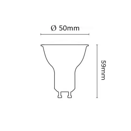 Asalite LED Izzó GU10 spot 5W 4000K (430 lumen)