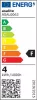 Asalite LED Izzó C37 gyertya E14 4W 4000K (350 lumen)