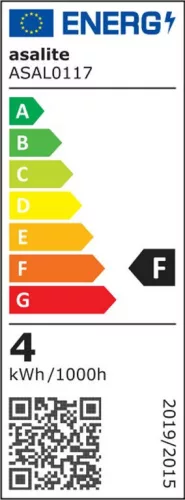 Asalite LED Izzó C35 filament gyertya E14 4W 2700K (470 lumen)