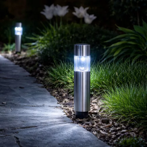 Elegáns LED Kerti Szolárlámpa - Automata Világítás, IP44 Vízálló