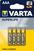 VARTA Superlife Féltartós Mikró Elem AAA B4