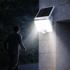   LED Napelemes solár reflektor fény és Mozgásérzékelővel 11W 1500 lm 4000K