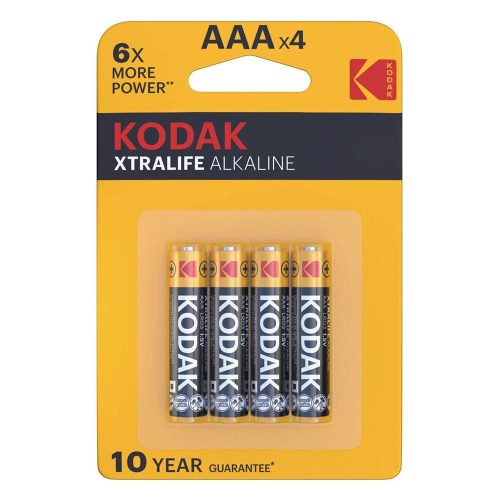 Kodak Xtralife Alkáli Tartós Mikro Elem AAA (1,5V) B4