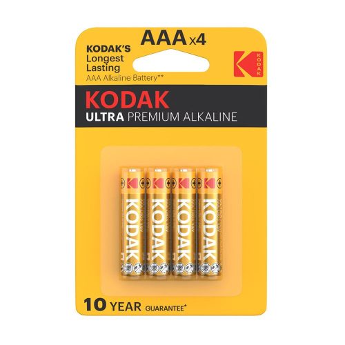 Kodak Ultra Premium Alkáli Tartós Mikro Elem AAA LR03 (1,5V) B4