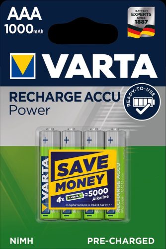 VARTA  Akkumulátor POWER R2U Mikro 1000mAh AAA B4