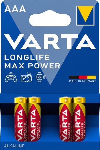 VARTA Longlife Max Power Alkáli tartós Mikro Elem AAA B4