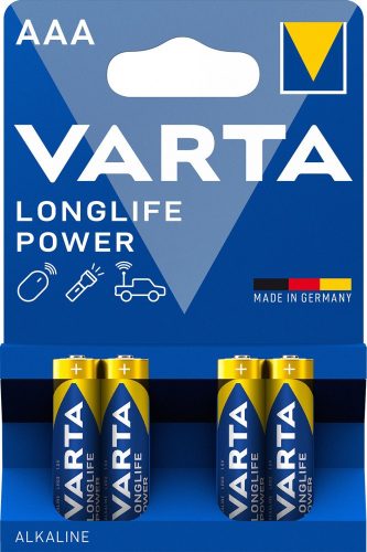 VARTA Longlife Power Alkáli Tartós Mikro Elem AAA B4