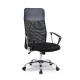Zelux ergonomikus irodai szék magas háttámlával fekete színben, króm lábakkal