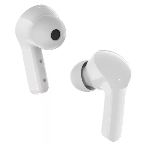 Zelux vezeték nélküli fülhallgató, Bluetooth 5.3, zajszűrés, kijelző, fehér