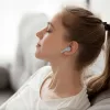 Zelux vezeték nélküli fülhallgató, Bluetooth 5.3, zajszűrés, kijelző, fehér