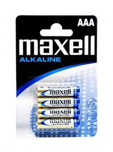 Maxell Alkáli Tartós Mikro Elem AAA (LR03) B4