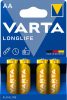 VARTA Longlife Alkáli ceruza Tartós elem AA LR6 B4