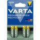 VARTA akkumulátor R2U mikro AAA longlife HR03 800mAh B4