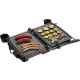 Kontaktgrill 2000W, 3 sütési mód, tapadásmentes sütőlap, nyitható, hőfokszabályz