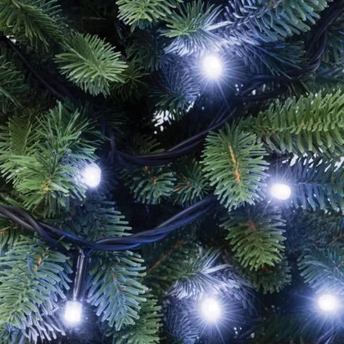 LED karácsonyi fényfüzér 120 LED, hidegfehér, 12 méter hosszú, IP44