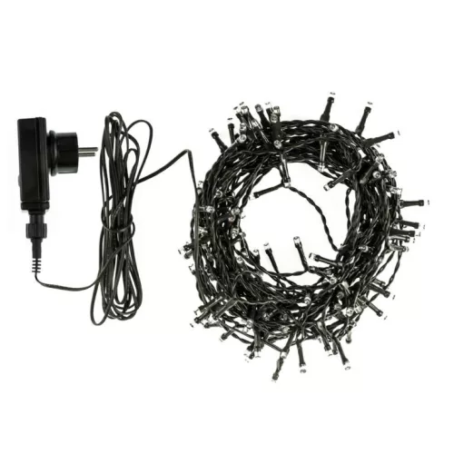 LED karácsonyi fényfüzér 120 LED, hidegfehér, 12 méter hosszú, IP44