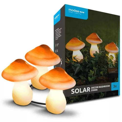 LED Szolár Dekor Gomba Lámpa – IP44 vízálló, napelemes kültéri világ DS006