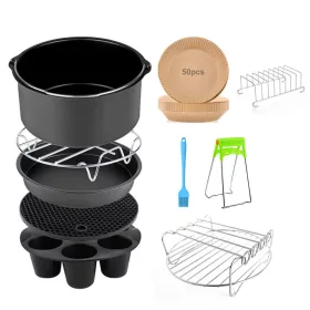   Olaj nélküli forró levegős sütőhöz kiegészítő 10 részes