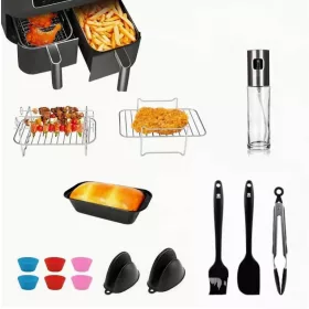   15 Részes Tartozékkészlet Ninja Dual AF451UK / AF400U 9,1L Forrólevegős Sütőhöz