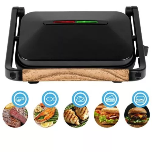 Elektromos Szendvicssütő és Kontaktgrill - 1500W, Tapadásmentes Felület