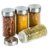 Forgatható fűszertartó állvány 12 db üveggel – Rozsdamentes acél, 22 cm inox
