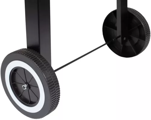 Faszenes kerti grill fújtatóval, és pálcával, stabil kialakítás könnyű használat