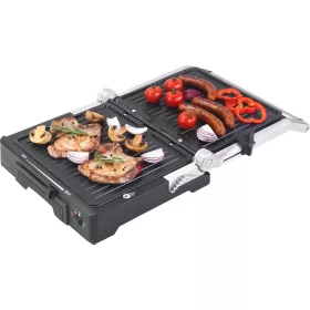   Deluxe kontaktgrill, 2000W, 3 funkció, állítható grilllap, tapadásmentes felület