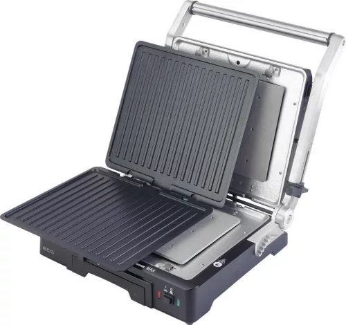 Deluxe kontaktgrill, 2000W, 3 funkció, állítható grilllap, tapadásmentes felület