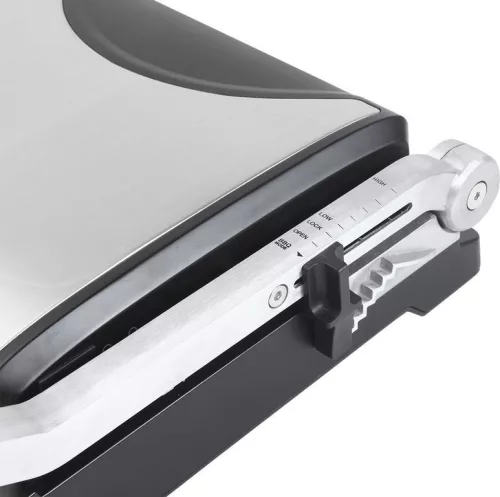 Deluxe kontaktgrill, 2000W, 3 funkció, állítható grilllap, tapadásmentes felület