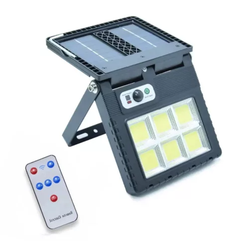 Dupla napelemes LED reflektor mozgásérzékelővel és távirányítóval, 3 üzemmód